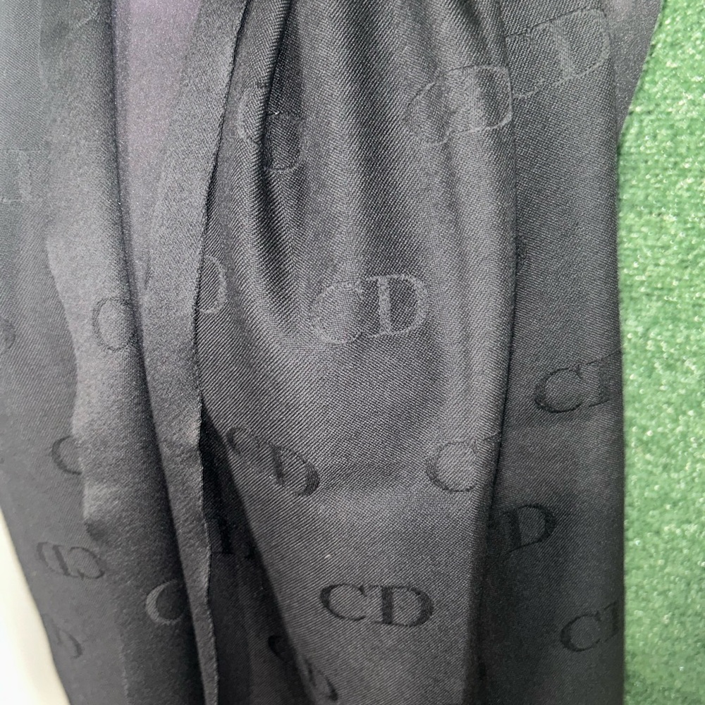 Dior Black CD Monogram Long Scarf - Picture 5 of 9